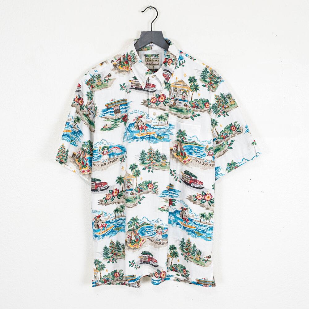 Reyn Spooner Mele Kalikimaka 2021 Hawaiian Christmas Shirt Sz Large NWT